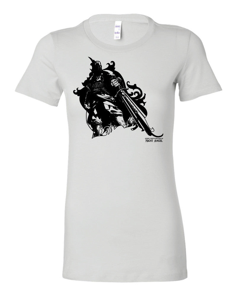 Night Angel® T-Shirt: Durzo & Retribution, white (Women's sizes)